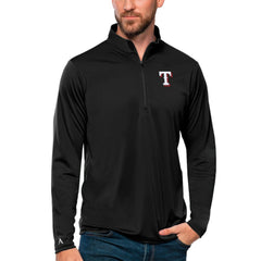 Texas Rangers Antigua Tribute Quarter-Zip Pullover Top - MLB Pullover
