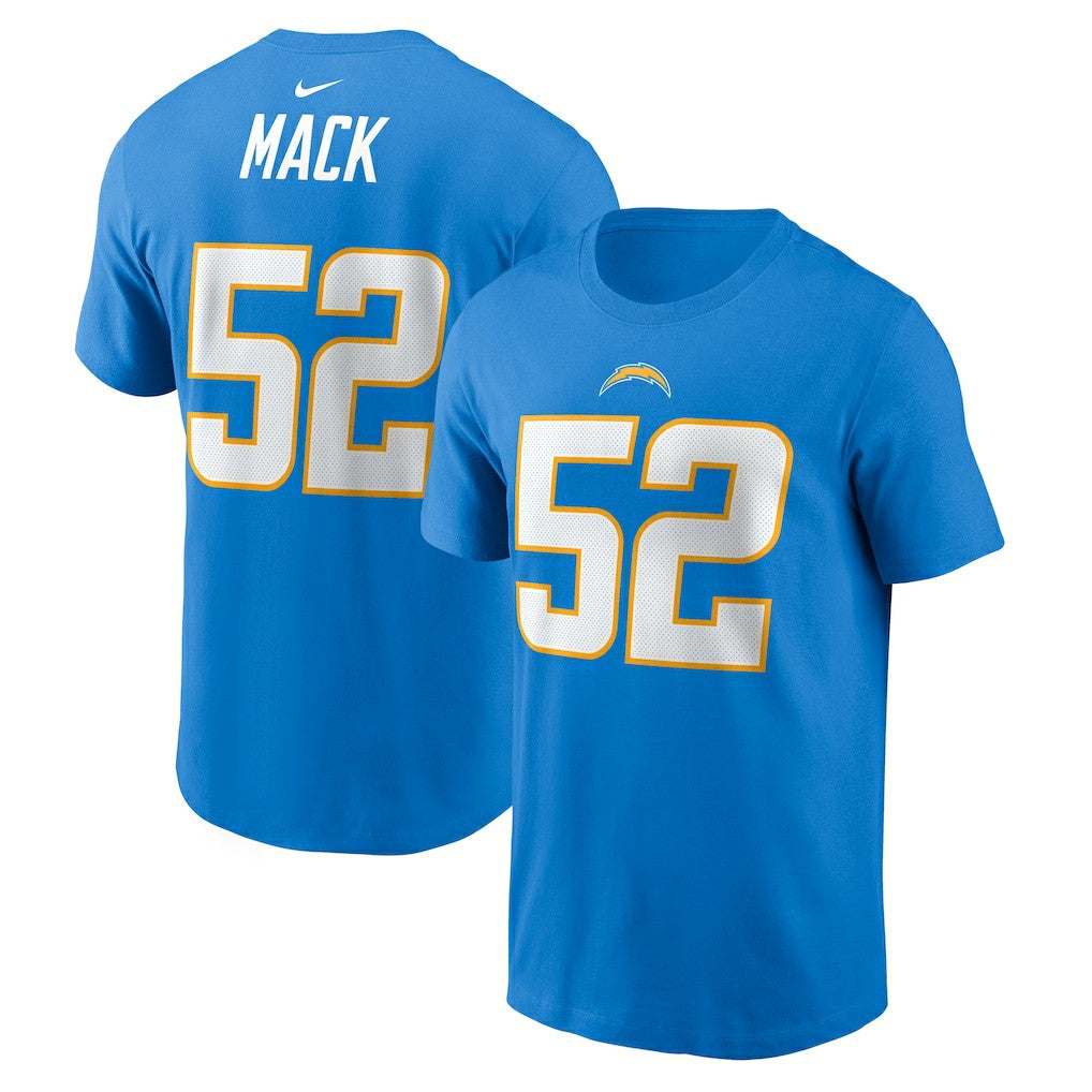 Los Angeles Chargers Khalil Mack  Player Name & Number T-Shirt | NFL Discount