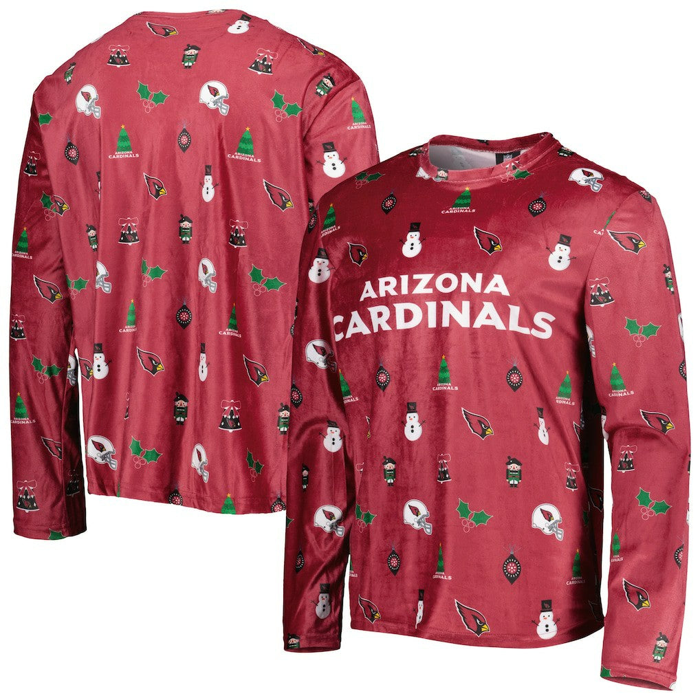 Arizona Cardinals FOCO Holiday Repeat Long Sleeve T-Shirt | NFL Outlet