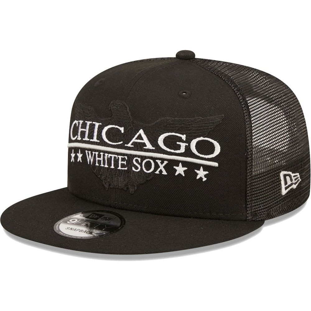 Chicago White Sox New Era Patriot Trucker 9FIFTY Snapback Hat - MLB Hats