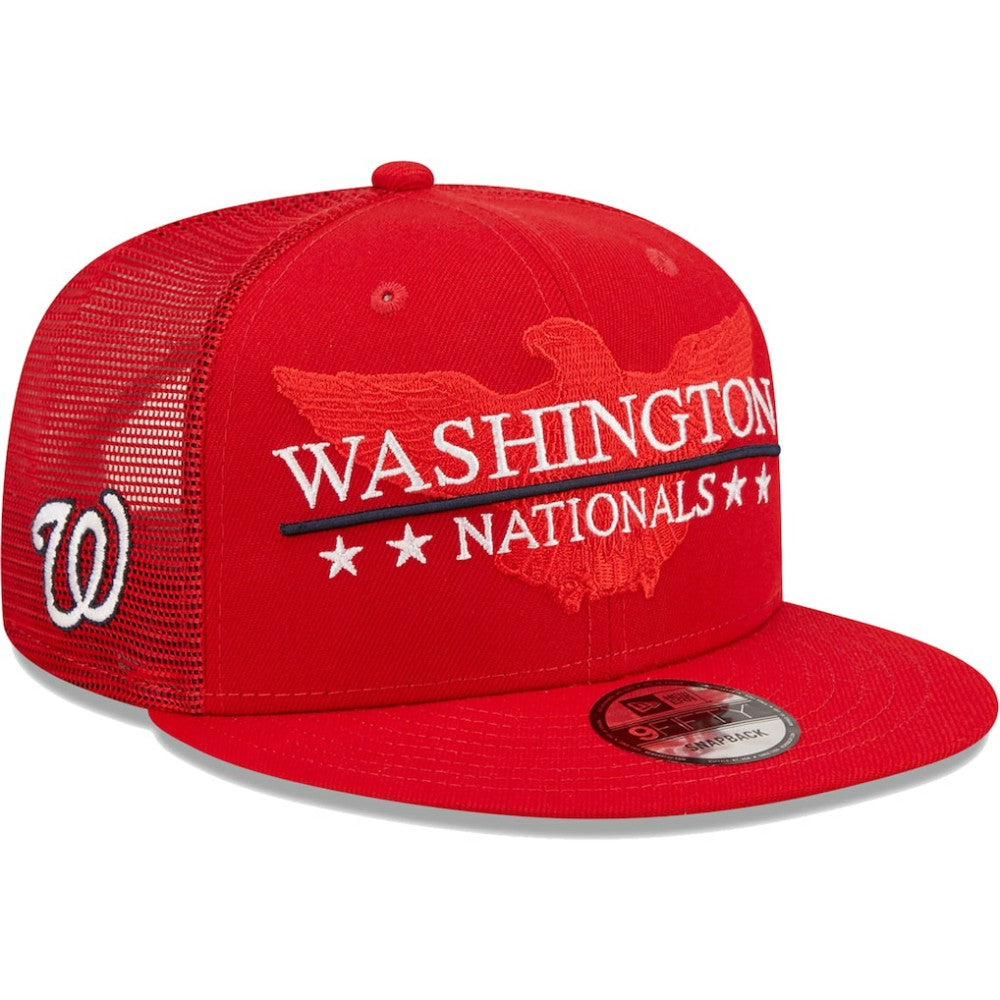 Washington Nationals New Era Patriot Trucker 9FIFTY Snapback Hat - MLB Hats