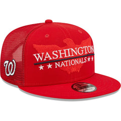 Washington Nationals New Era Patriot Trucker 9FIFTY Snapback Hat - MLB Hats