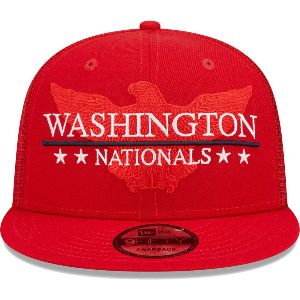 Washington Nationals New Era Patriot Trucker 9FIFTY Snapback Hat - MLB Hats