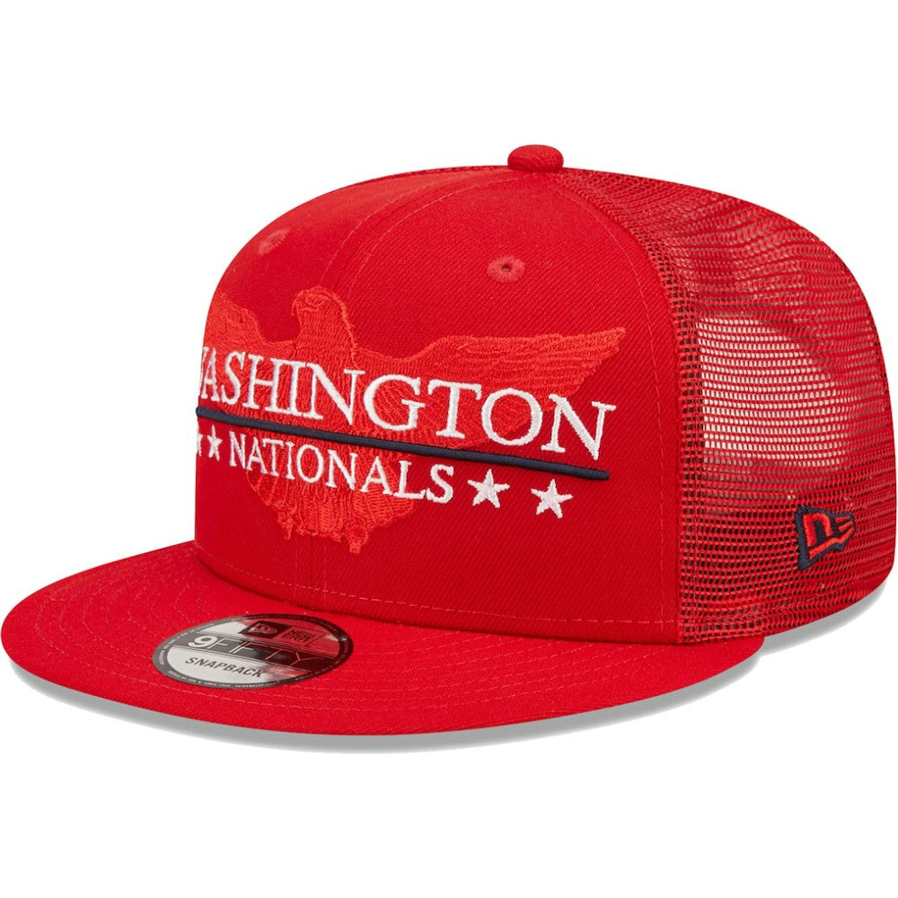 Washington Nationals New Era Patriot Trucker 9FIFTY Snapback Hat - MLB Hats