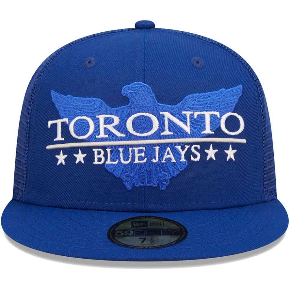 Toronto Blue Jays New Era Patriot Trucker 9FIFTY Snapback Hat - MLB Hats