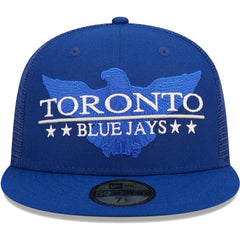 Toronto Blue Jays New Era Patriot Trucker 9FIFTY Snapback Hat - MLB Hats