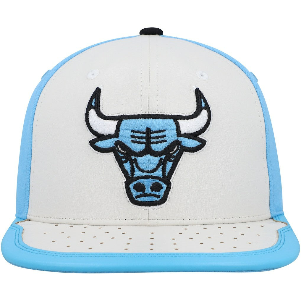 White/Light Blue Chicago Bulls Day One Snapback Hat | NBA