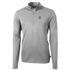 Seattle Mariners Cutter & Buck Big & Tall Virtue Eco Pique Quarter-Zip Pullover Jacket - MLB Jackets