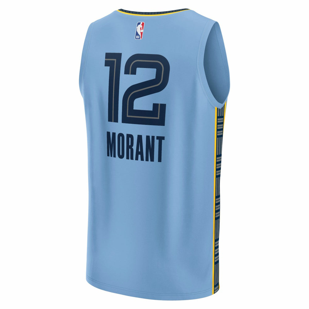 Light Blue Ja Morant Memphis Grizzlies Fast Break Replica Player Jersey | NBA