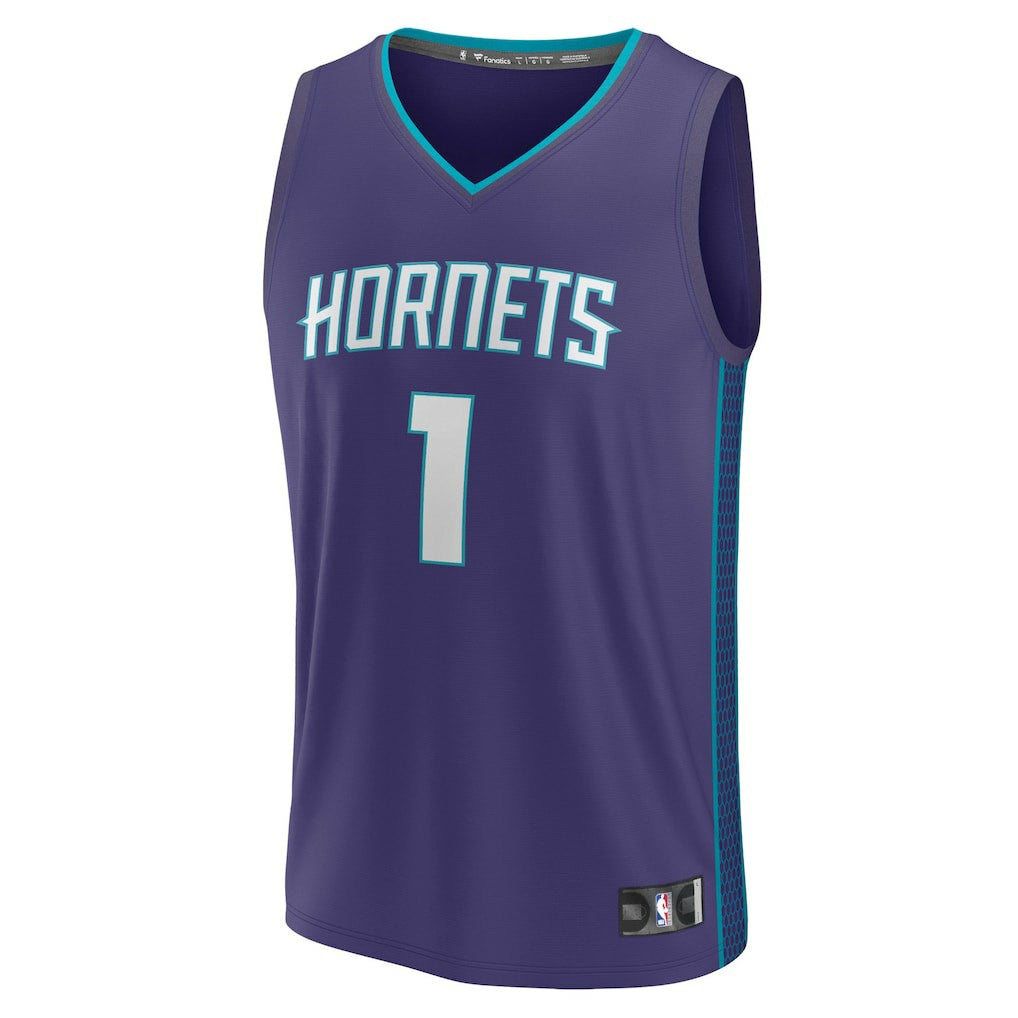 Purple LaMelo Ball Charlotte Hornets Fast Break Replica Player Jersey | NBA
