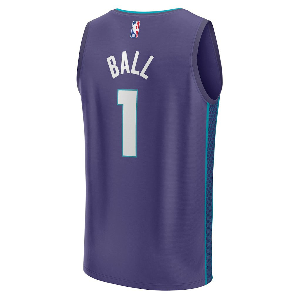 Purple LaMelo Ball Charlotte Hornets Fast Break Replica Player Jersey | NBA