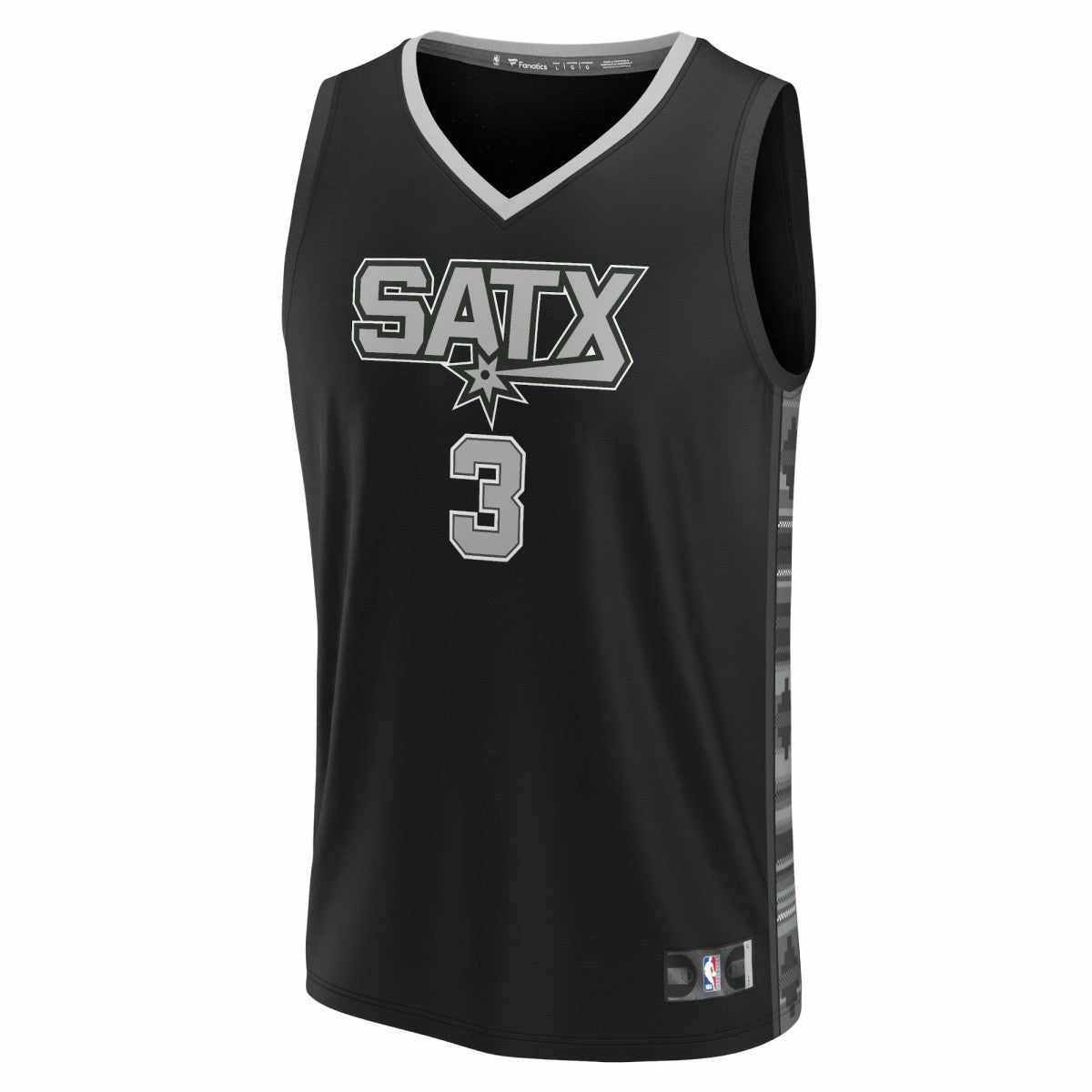 Black Keldon Johnson San Antonio Spurs Fast Break Replica Player Jersey | NBA