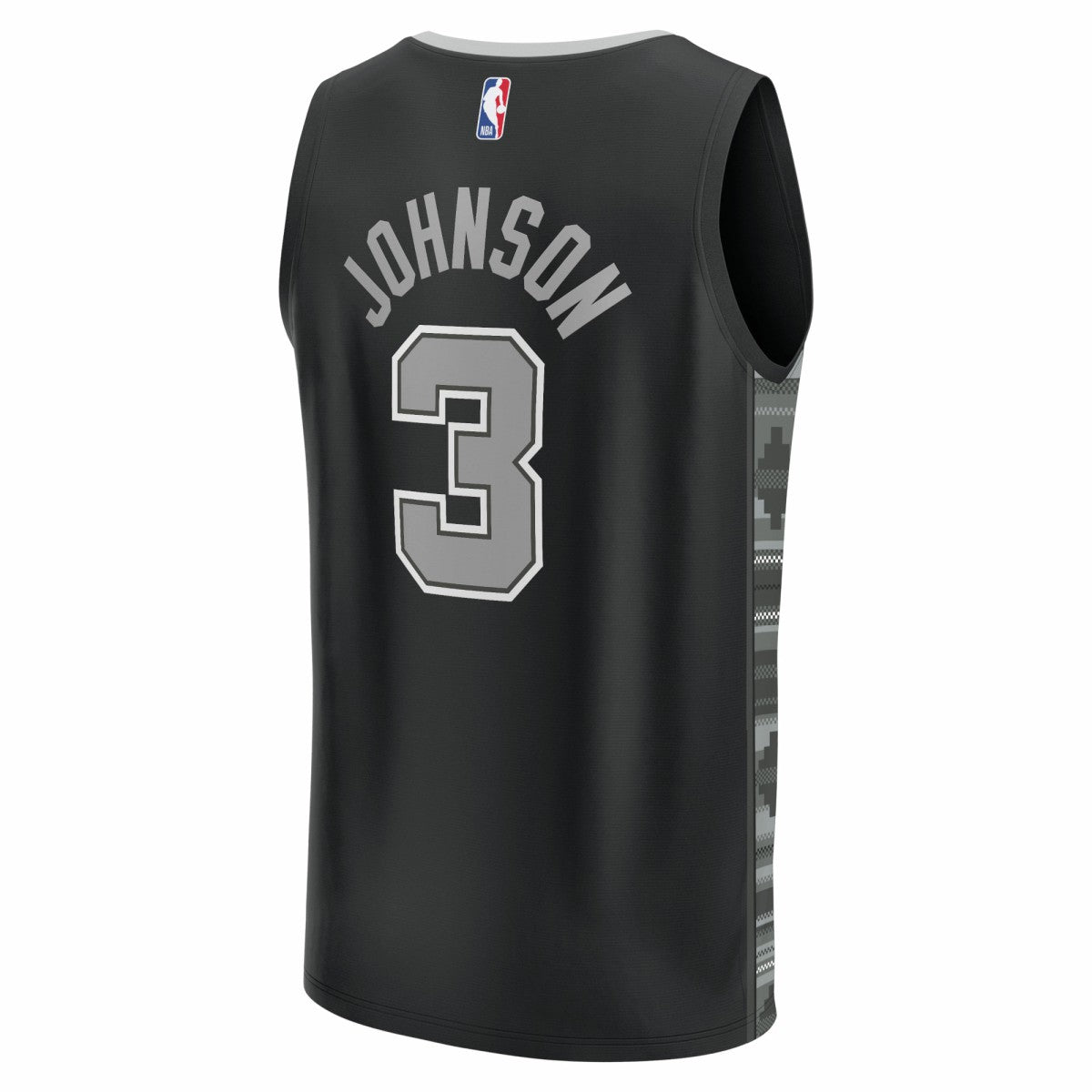 Black Keldon Johnson San Antonio Spurs Fast Break Replica Player Jersey | NBA