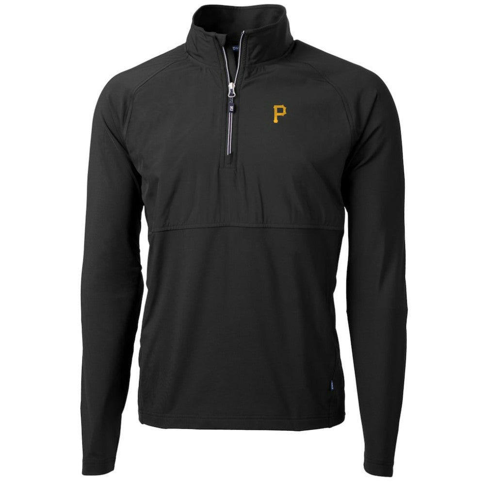 Pittsburgh Pirates Cutter & Buck Adapt Eco Knit Hybrid Recycled Quarter-Zip Pullover Jacket - MLB Jackets