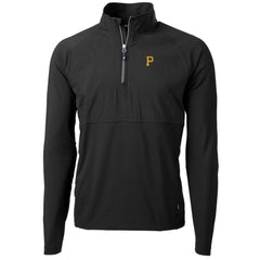 Pittsburgh Pirates Cutter & Buck Adapt Eco Knit Hybrid Recycled Quarter-Zip Pullover Jacket - MLB Jackets