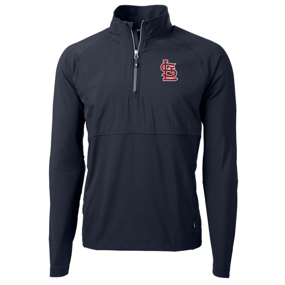 St. Louis Cardinals Cutter & Buck Adapt Eco Knit Hybrid Recycled Quarter-Zip Pullover Jacket - MLB Jackets