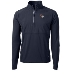 Cleveland Guardians Cutter & Buck Adapt Eco Knit Hybrid Recycled Quarter-Zip Pullover Jacket - MLB Jackets