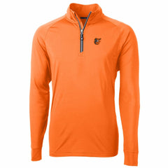 Baltimore Orioles Cutter & Buck Adapt Eco Knit Stretch Recycled Quarter-Zip Pullover Jacket - MLB Jackets