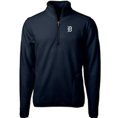 Detroit Tigers Cutter & Buck Cascade Eco Sherpa Fleece Quarter-Zip Pullover Jacket - MLB Jackets