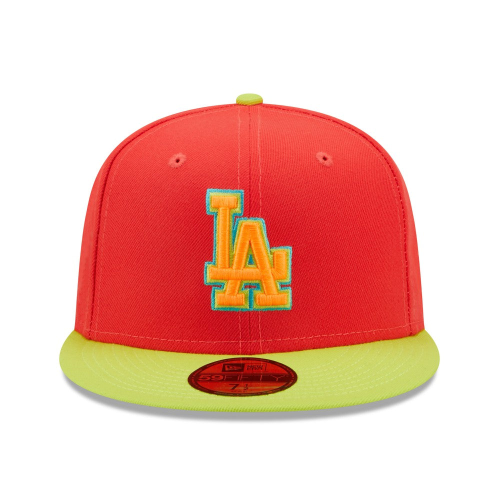 Los Angeles Dodgers New Era 1978 World Series  Lava Highlighter Combo 59FIFTY Fitted Hat - MLB Hats