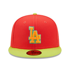 Los Angeles Dodgers New Era 1978 World Series  Lava Highlighter Combo 59FIFTY Fitted Hat - MLB Hats