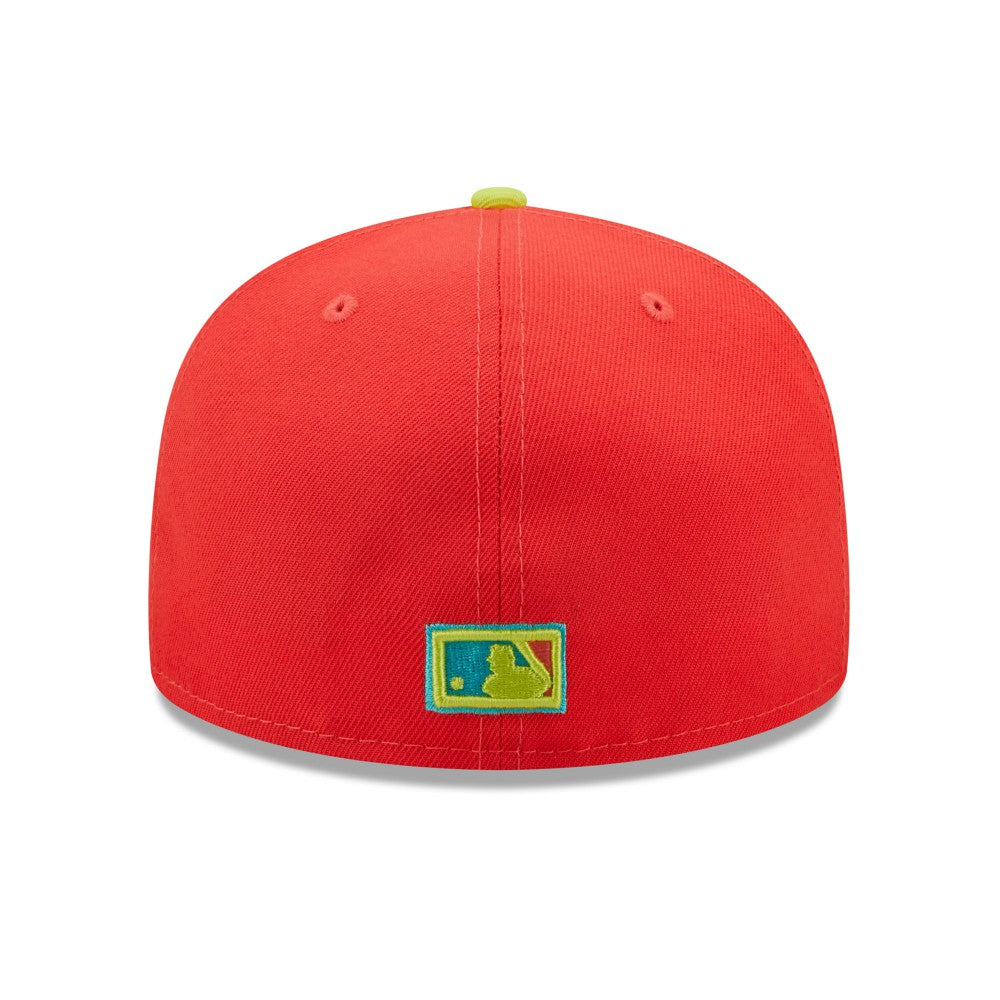 Los Angeles Dodgers New Era 1978 World Series  Lava Highlighter Combo 59FIFTY Fitted Hat - MLB Hats