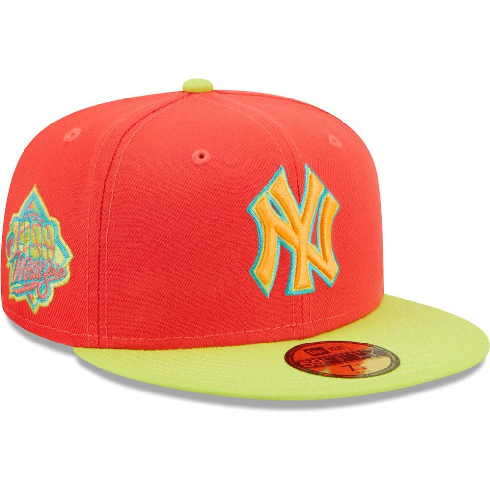 New York Yankees New Era   Lava Highlighter Combo 59FIFTY Fitted Hat - MLB Hats