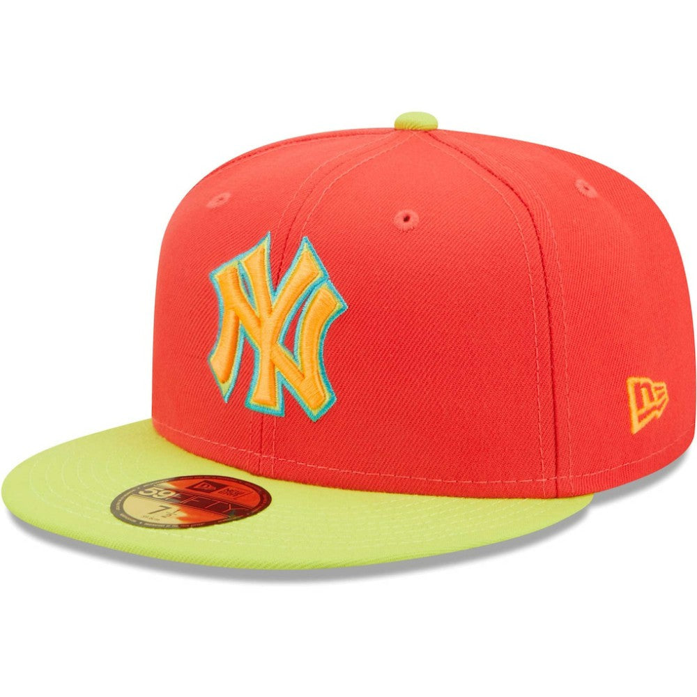 New York Yankees New Era   Lava Highlighter Combo 59FIFTY Fitted Hat - MLB Hats