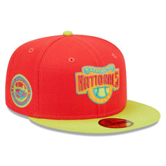 Washington Nationals New Era 2008 Inaugural Season  Lava Highlighter Combo 59FIFTY Fitted Hat - MLB Hats