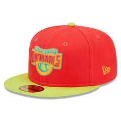Washington Nationals New Era 2008 Inaugural Season  Lava Highlighter Combo 59FIFTY Fitted Hat - MLB Hats