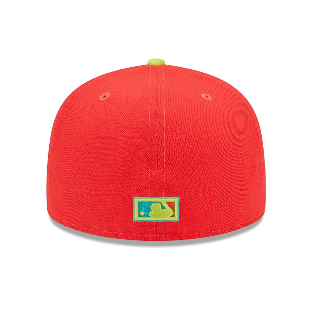 Washington Nationals New Era 2008 Inaugural Season  Lava Highlighter Combo 59FIFTY Fitted Hat - MLB Hats