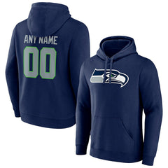 Seattle Seahawks Team Authentic Personalized Name & Number Pullover Hoodie | NFL Near me