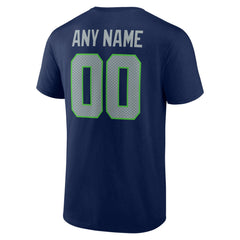 Seattle Seahawks Team Authentic Personalized Name & Number T-Shirt | NFL Hot