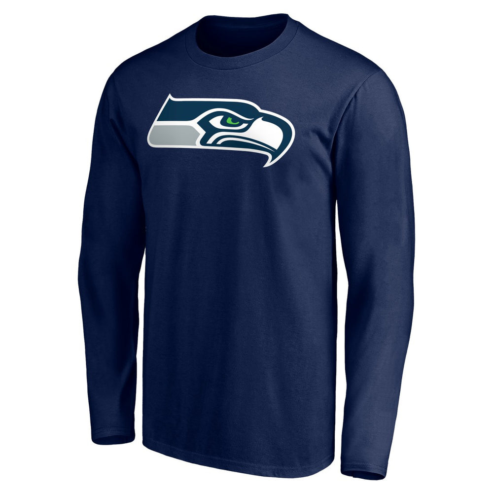 Seattle Seahawks Team Authentic Personalized Name & Number Long Sleeve T-Shirt | NFL Sale