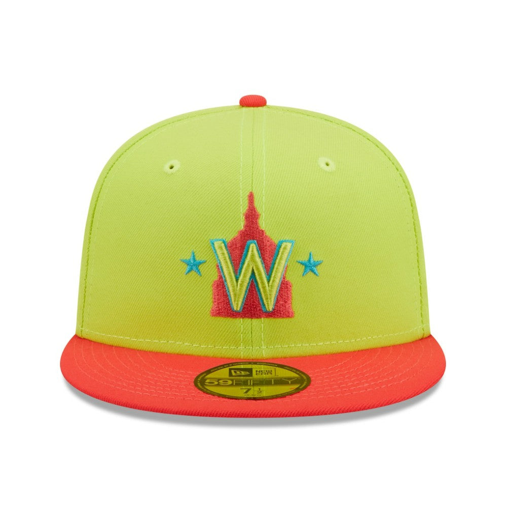 Washington Nationals New Era 2008 Inaugural Season Cyber Highlighter 59FIFTY Fitted Hat - MLB Hats