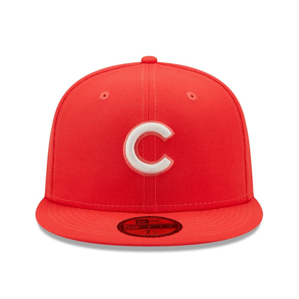 Chicago Cubs New Era Lava Highlighter Logo 59FIFTY Fitted Hat - MLB Hats