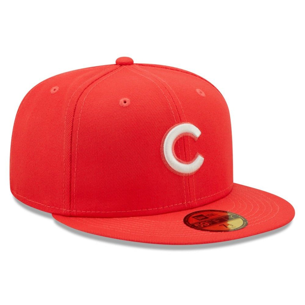 Chicago Cubs New Era Lava Highlighter Logo 59FIFTY Fitted Hat - MLB Hats