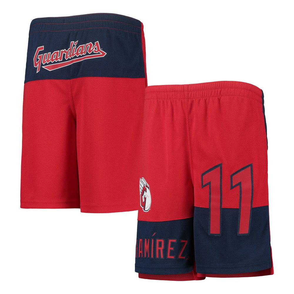 Jose Ramirez Cleveland Guardians Youth Pandemonium Name & Number Shorts - MLB Shorts