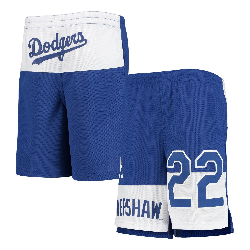 Clayton Kershaw Los Angeles Dodgers Youth Pandemonium Name & Number Shorts - MLB Shorts