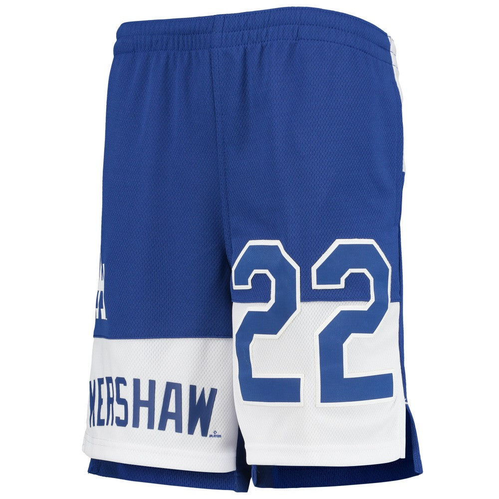 Clayton Kershaw Los Angeles Dodgers Youth Pandemonium Name & Number Shorts - MLB Shorts