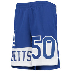 Mookie Betts Los Angeles Dodgers Youth Pandemonium Name & Number Shorts - MLB Shorts