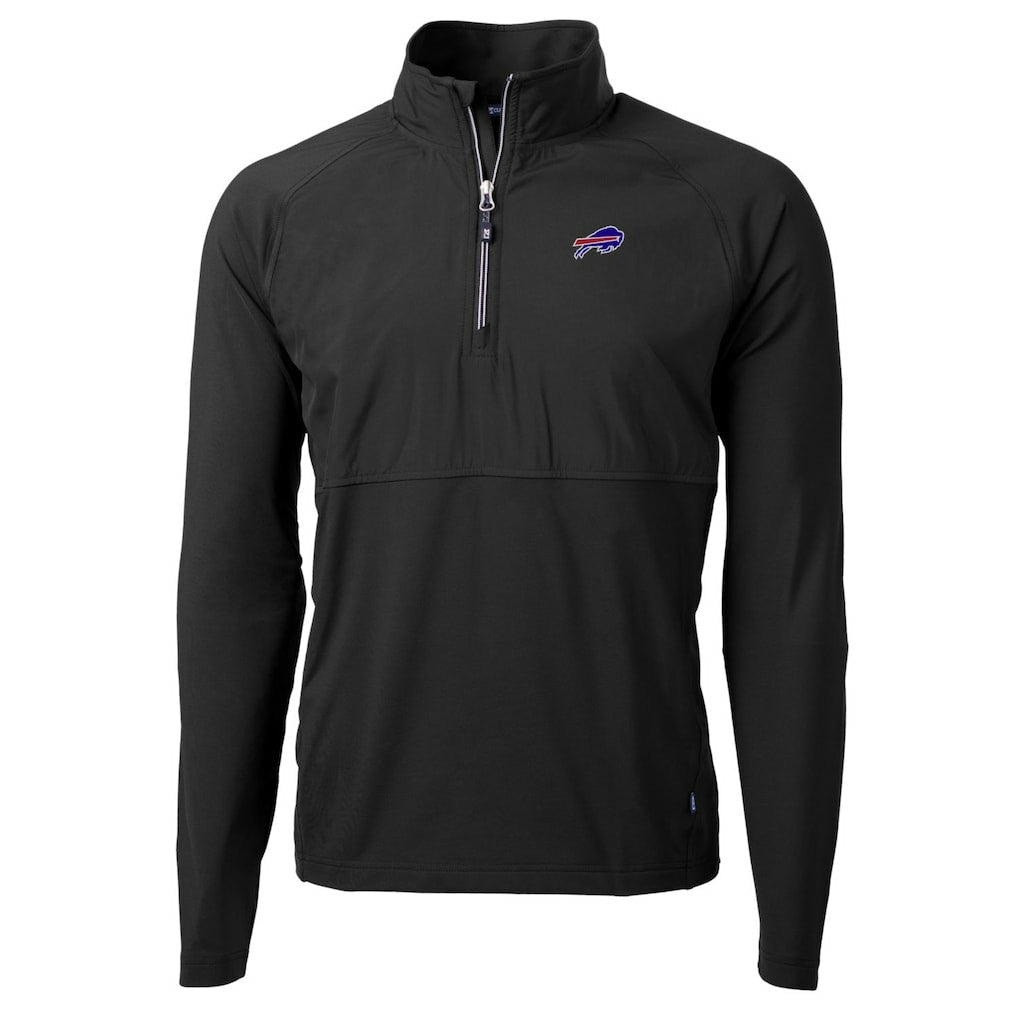 Buffalo Bills Cutter & Buck Adapt Eco Knit Hybrid Recycled Quarter-Zip Raglan Jacket | NFL Online