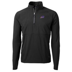 Buffalo Bills Cutter & Buck Adapt Eco Knit Hybrid Recycled Quarter-Zip Raglan Jacket | NFL Online