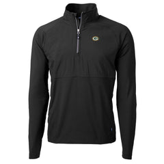 Green Bay Packers Cutter & Buck Adapt Eco Knit Hybrid Recycled Quarter-Zip Raglan Jacket | NFL Sale