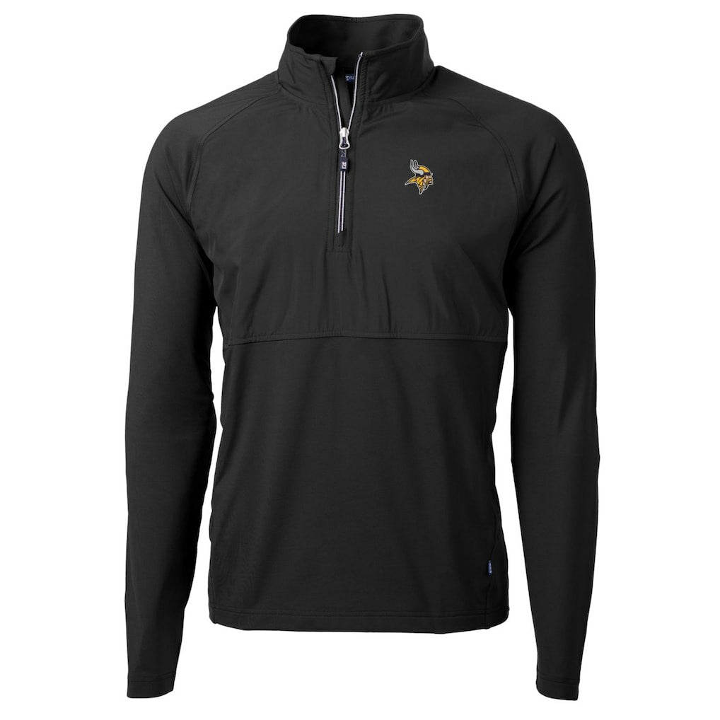 Minnesota Vikings Cutter & Buck Adapt Eco Knit Hybrid Recycled Quarter-Zip Raglan Jacket | NFL Sale