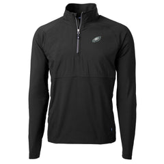 Philadelphia Eagles Cutter & Buck Adapt Eco Knit Hybrid Recycled Quarter-Zip Raglan Jacket | NFL Hot