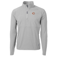 Chicago Bears Cutter & Buck Adapt Eco Knit Hybrid Recycled Quarter-Zip Raglan Jacket | NFL Near me