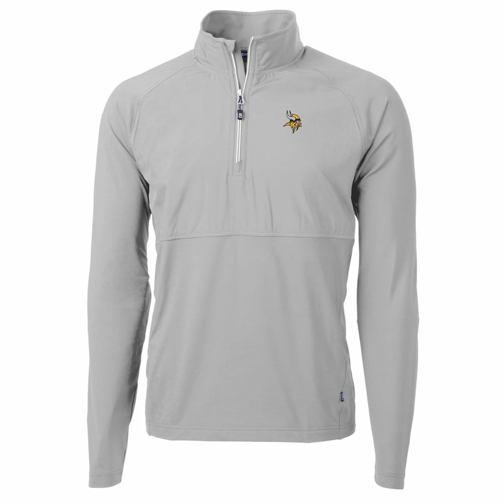 Minnesota Vikings Cutter & Buck Adapt Eco Knit Hybrid Recycled Quarter-Zip Raglan Jacket | NFL Sale