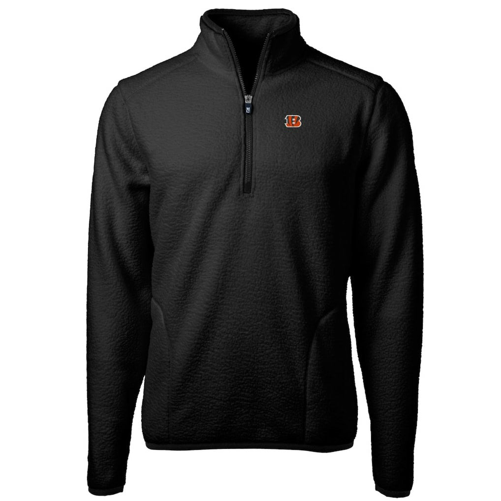 Cincinnati Bengals Cutter & Buck Cascade Eco Sherpa Fleece Quarter-Zip Pullover Jacket | NFL On sale