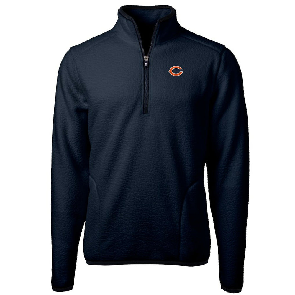 Chicago Bears Cutter & Buck Cascade Eco Sherpa Fleece Quarter-Zip Pullover Jacket | NFL Discount